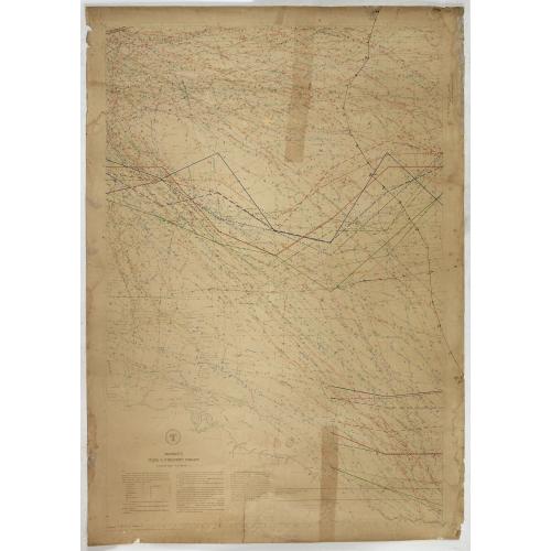 Old map image download for Maury's wind & current chart 3rd edition 1849. no.8 series A. [with] Maury's wind & current chart 3rd edition 1852. no.2 series A. [with] Storm and rain chart of the north Atlantic. . .