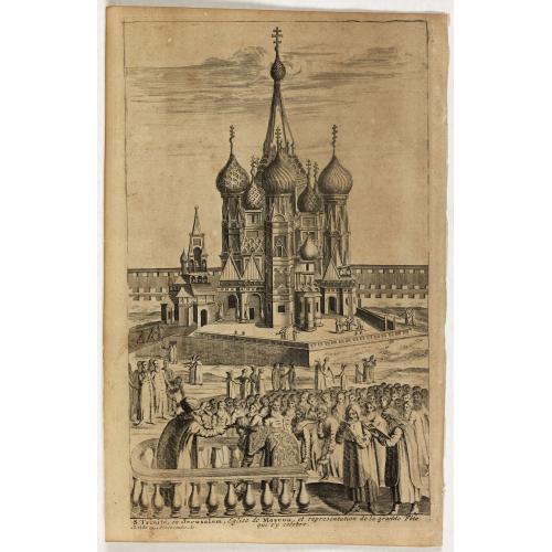 Old map image download for St Trinité, ou Jerusalem, Eglise de Moscou . . .