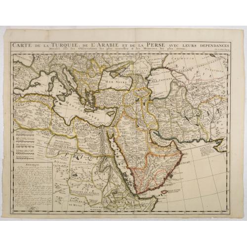 Old map image download for Carte de la Turquie, de la L'Arabie et de la Perse..