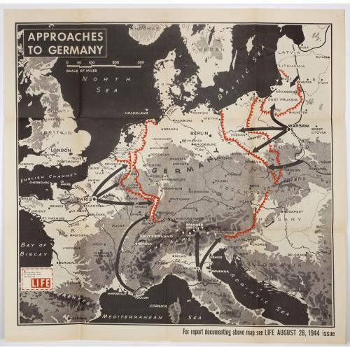 Old map image download for Approaches to Germany.