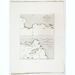 Plan d'une partie de la Terre Napoleon (Nouvelle-Hollande) par M. M. H. Freycinet et Bernier, an 1802. [with] Plan des Iles Josephine et de la Baie Murat (a la Terre Napoleon, Nouvelle-Hollande) . . .