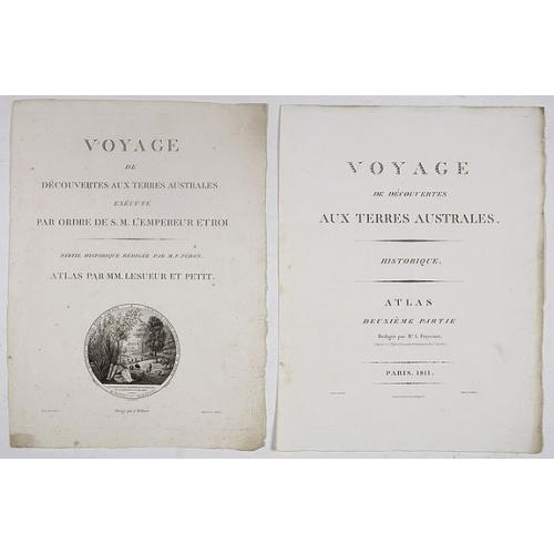 Old map image download for [Title page] Voyage de découvertes aux terres Australes éxécuté par ordre de S.M l'Empereur et Roi.