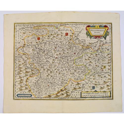 Old map image download for Westphalia Ducatus.