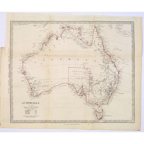 Old map image download for Australia in 1846.