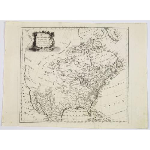 Old map image download for North America agreeable to the most approved maps and charts. . .