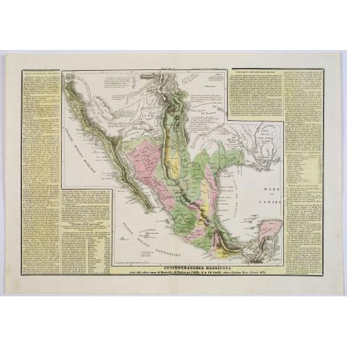 Old map image download for Confederazione Messicana . . .