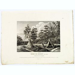 Terre de Diemen: Ile Maria. Tombeaux des Naturels. [plate XVI]