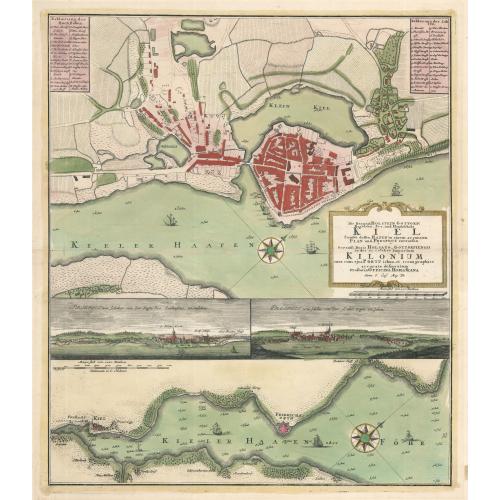 Old map image download for Kiel - Die Herzogl. Holstein Gottorp: Residenz_See_und Handelstadt Kiel