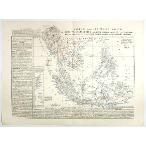 Old map image download for Malesia ossia Arcipelago Indiano, ed India-Transgangetica.