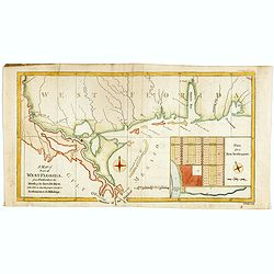 A Map of Part of West Florida from Pensacola to the Mouth of the Iberville River, with a view to shew the proper spot for a Settlement on the Mississipi.