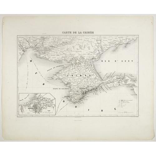 Old map image download for Carte de la Crimée.