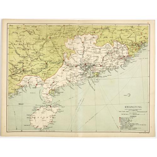 Old map image download for Kwangtung. (with Hong Kong)