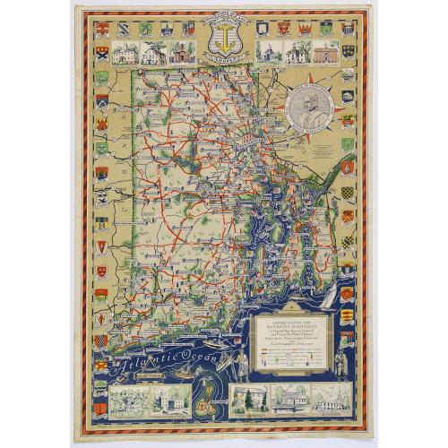 Old map image download for Rhode Island and Providence Plantations. . .