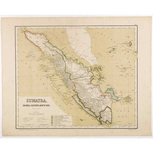 Old map image download for Sumatra, Bangka, Blitong, Riouw, enz. (with Singapore)