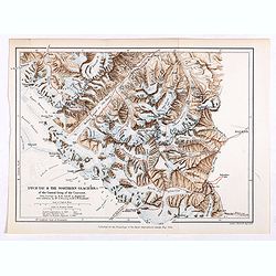 Dych-Tau & the Northern Glaciers of the Central Group of the Caucasus from surveys by M.M.Jukoff & Bogdanoff. . .