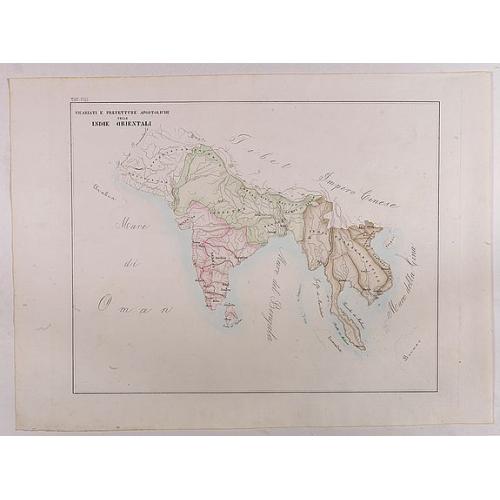 Old map image download for Vicariati E prefetture apostoliche nelle Indie Orientalis