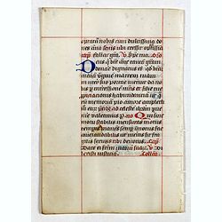 A leaf from a breviary.