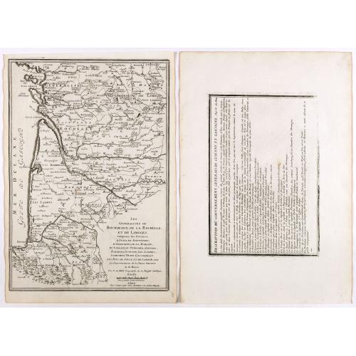 Old map image download for Les generalitez de Bordeaux, de La Rochelle, et de Limoges . . .