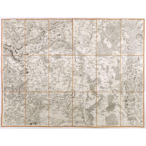 Old map image download for Kriegs Theater der teutschen und franzoesischen Graenzlanden swischen dem Rhein und der Mosel, im Jahr 1796 : zweites Blatt.