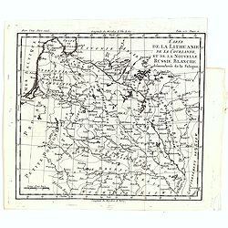 Carte de la Lithuanie, de la Courlande, et de la nouvelle Russie Blanche démembrée de la Pologne.