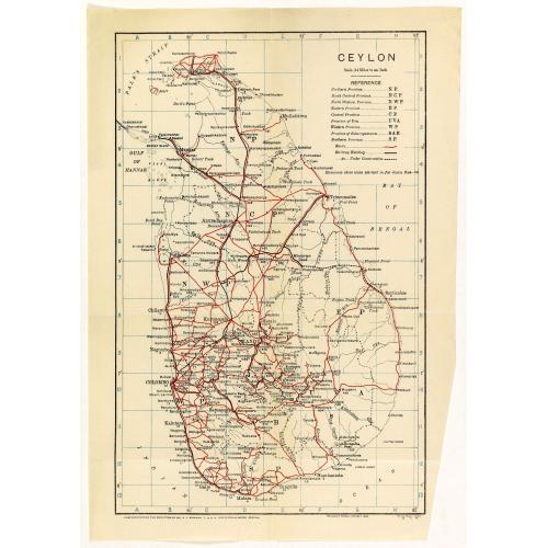 Old map image download for Ceylon.