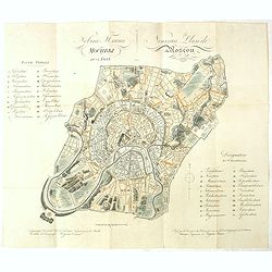 Nouveau Plan de Moscou 1825 / Dressee par la Commission des batimens pour servir au Guide du Voyageur par G.L. DeLaveau. Moscou, Imprimerie d' Auguste Semen.