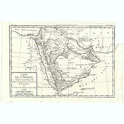 Carte de L'Arabie, rédigée en grande partie d'après le voyge récent et les Cartes de M. Niebuhr par le Sr. Brion de la Tour. . .