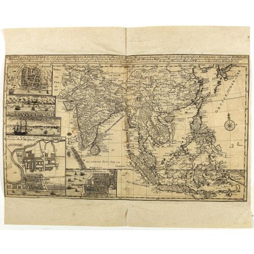 Old map image download for Charte von Ost-Indien und den Angraentzenden Laendern'... 'Geographi Mr. Herman Moll ... Durch M. Georg. Christian Bohnstedt Rector an der Dom-Schule zu Halberst. . .1737