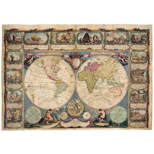 Old map image download for Mappe Monde, contenant les Parties Connues du Globe Terrestre