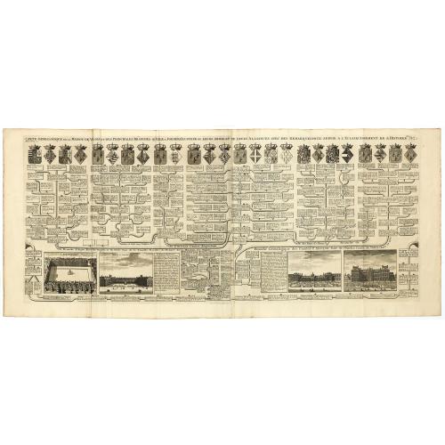 Old map image download for Carte genealogique de la maison des Valois. . .