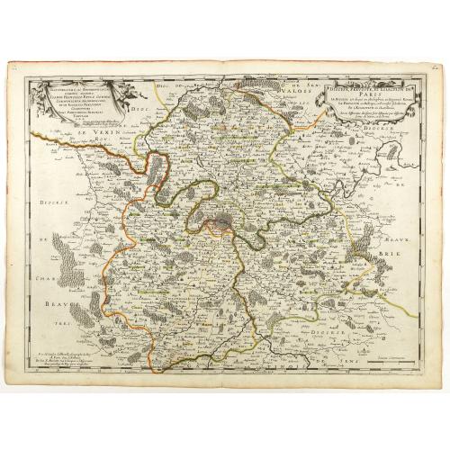 Old map image download for Diocese, Prevoste, et Eslection de Paris . . .