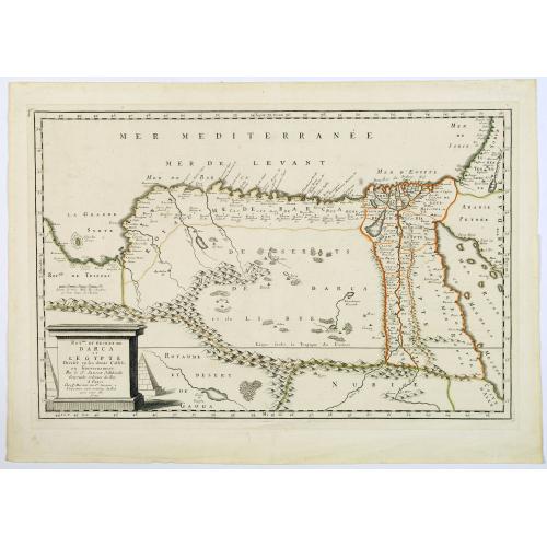 Old map image download for Royaume et Desert de Barca et L'Egypte. . .