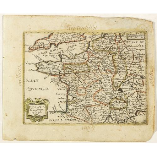 Old map image download for France Nouvellement descripte 1651. (26).