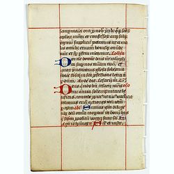 A leaf from a breviary.