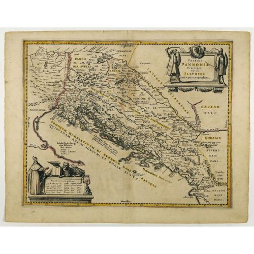 Old map image download for Veteris Pannoniae Utriusque Nec non Illyrici...