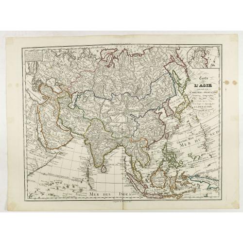 Old map image download for Carte d'Asie dresse´e par G. Delisle et Phil. Buache . . .