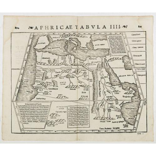 Old map image download for Aphricae Tabula IIII. (North Africa and the Mediterranean)