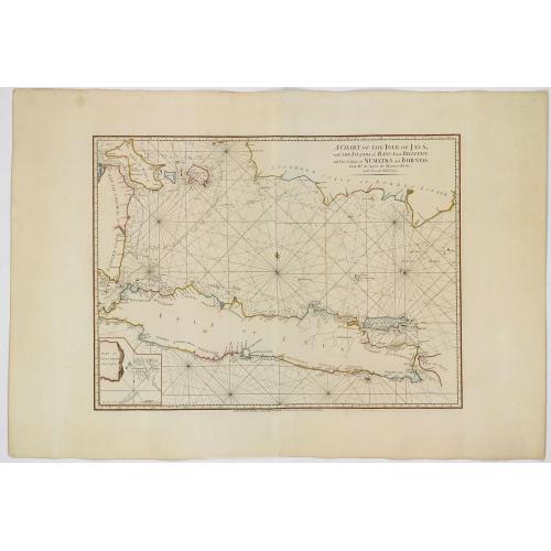 Old map image download for A Chart of the Isle of Java, with the Islands of Banca and Billiton. . .