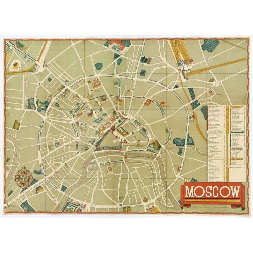 Old map image download for Moscow.