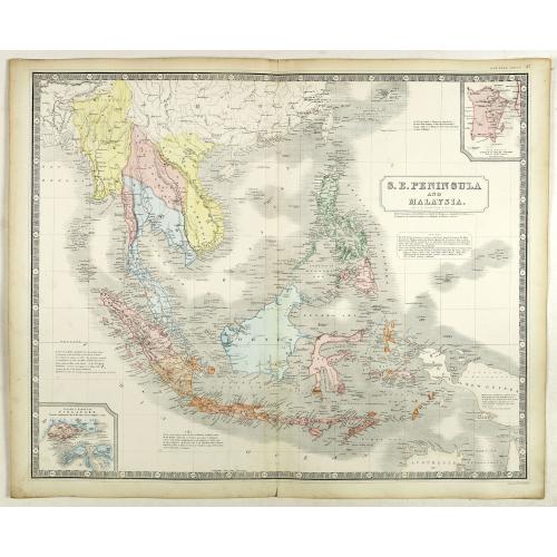 Old map image download for S.E. Peninsula and Malaysia.