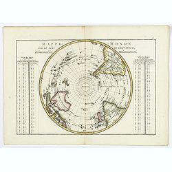 Mappe-Monde sur le plan de l'Equateur, Hemisphere Meridional.