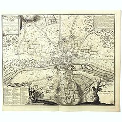 Troisieme plan de la ville de Paris, son étendiie et les bourgs dont elle êtoit environnée sous le regne de Loüis le Jeune, VIIe du nom [...] par M.L.C.D.L.M.