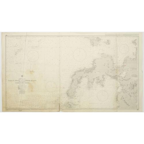 Old map image download for Philippine Islands - Mindanao West Coast - Basilan Strait to Camiguin Island including Tubbataha Reefs. . . (3811)