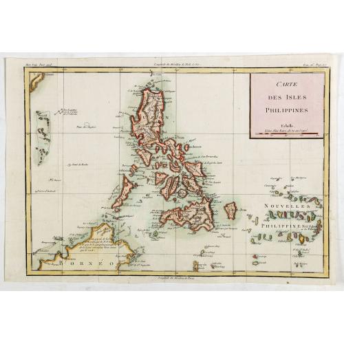 Old map image download for Carte des Isles Philippines.