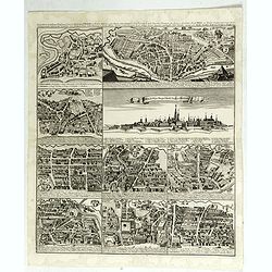 [Set of 10 bird-eye views of Vienna]