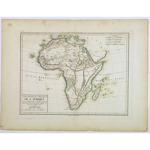 Old map image download for Carte Generale et Politique de L'Afrique.