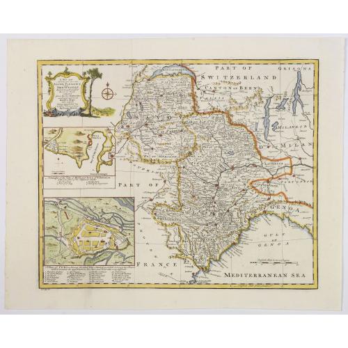 Old map image download for A New and Accurate Map of Savoy, Piedmont, and Montferrat. . .