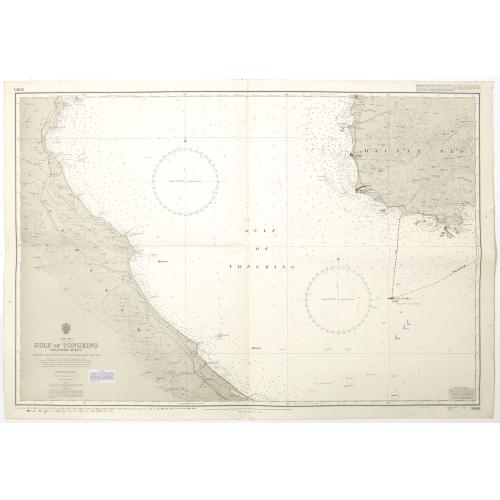 Old map image download for China sea Gulf of Tongking (Southern sheet).