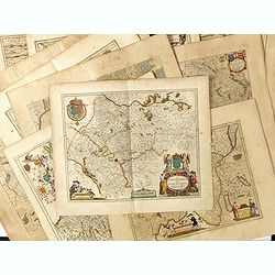 [Set of 11 maps of different regions of France]