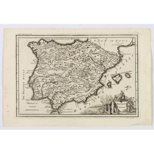 Old map image download for Antient Spain.